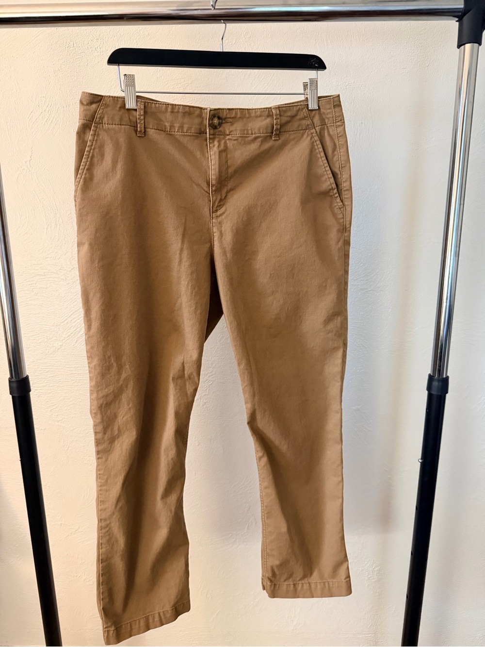 Women's Casual Chino Pants - The Monroe Slim Size 10 Brown